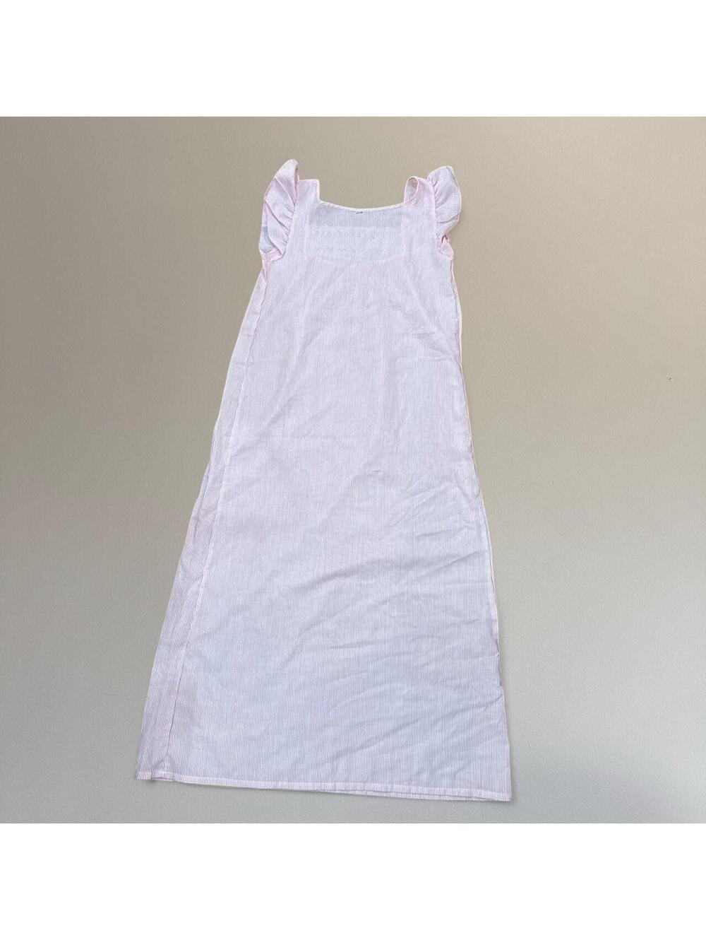 Vintage pinstripe maxi nightgown. - Picture 4 of 6